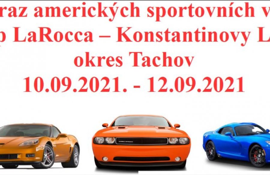 2. sraz amerických sportovních vozů 2021